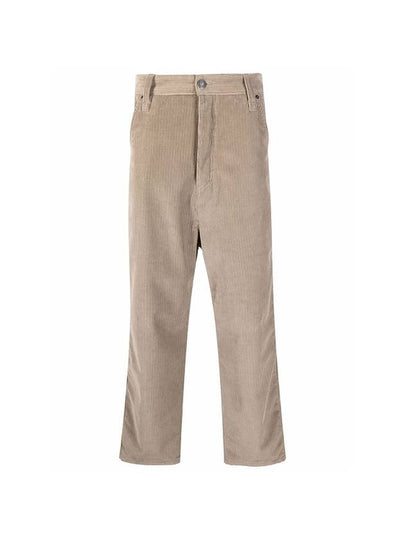 Alex Fit Cotton Corduroy Velvet Wide Pants Beige - AMI - BALAAN 2