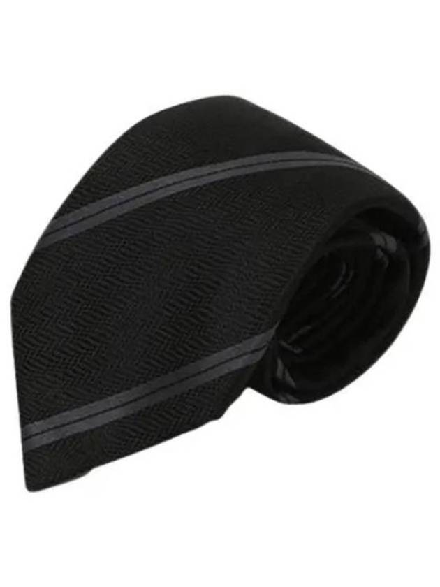 Tie STE001 S0022 LB999 Black - TOM FORD - BALAAN 1