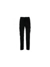 Stretch Sateen Cargo Straight Pants Black - CP COMPANY - BALAAN 2