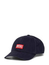 Corry Jacq Wash Logo Patch Base Ball Cap Navy - DIESEL - BALAAN 1