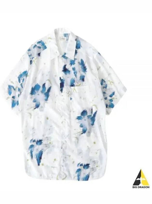 Floral Print Short Sleeve Shirt White - LEMAIRE - BALAAN 2