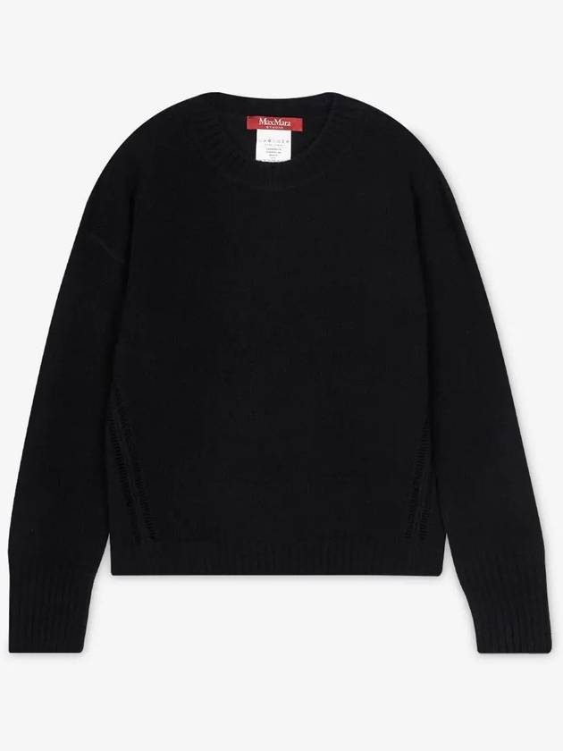 Women's Alinda Crew Neck Knit Top Black - MAX MARA - BALAAN 3