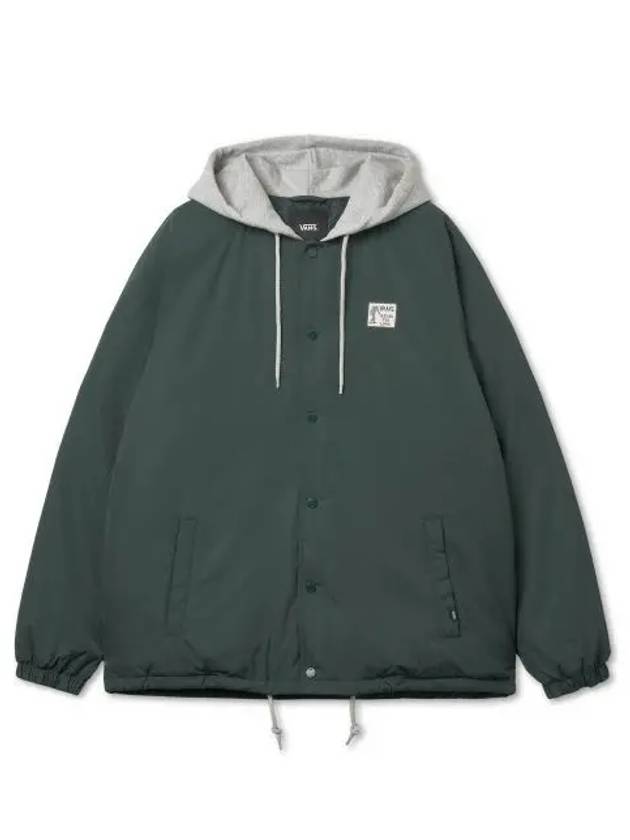 Asia Artist Collection Bolin Quilted Zip-Up Hoodie Green - VANS - BALAAN 2