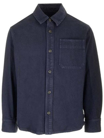 Basile Cavalier Long Sleeve Overshirt Navy - A.P.C. - BALAAN 2