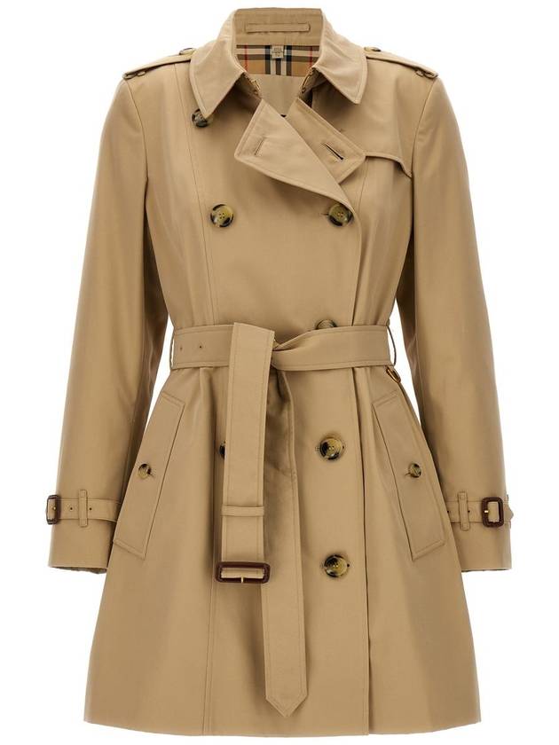 Short Chelsea Heritage Trench Coat Beige - BURBERRY - BALAAN 2