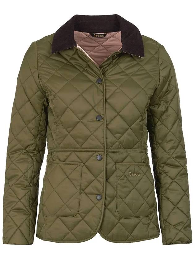 Deveron Quilting Jacket Pale Pink Olive - BARBOUR - BALAAN 2