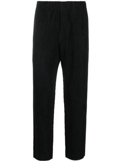 Pleated Straight Pants Black - ISSEY MIYAKE - BALAAN 2