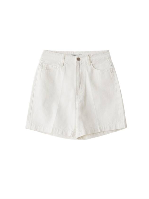 Maryse Denim Shorts White - LESEIZIEME - BALAAN 7