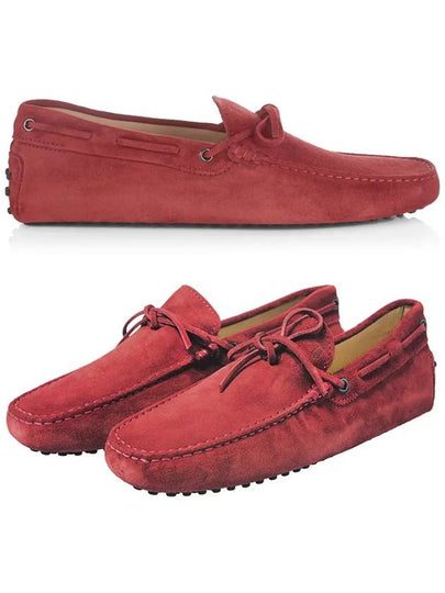 Men's Gommino Suede Driving Shoes Red - TOD'S - BALAAN 2