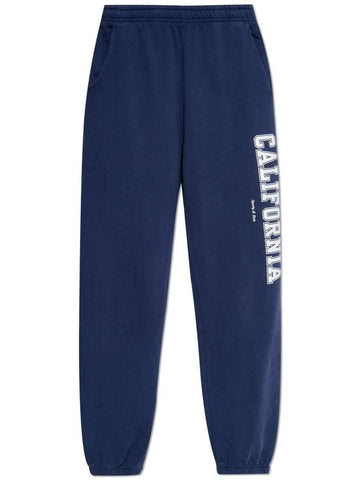 Sporty & Rich Sweatpants From The Wall Street Collection, Unisex, Navy Blue - SPORTY & RICH - BALAAN 1