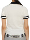 Women's Logo Short Sleeve PK Shirt White - HORN GARMENT - BALAAN 5