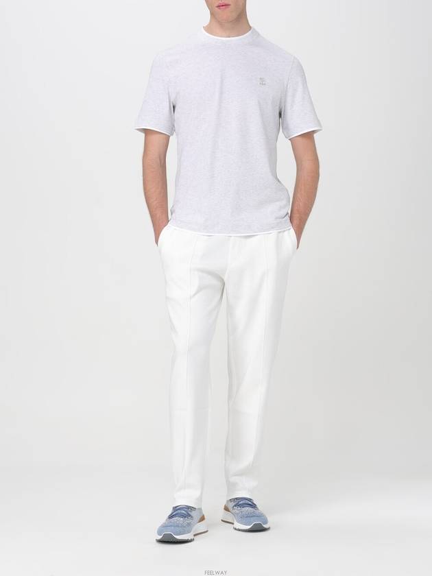 Cotton Short Sleeve T-Shirt White - BRUNELLO CUCINELLI - BALAAN 6