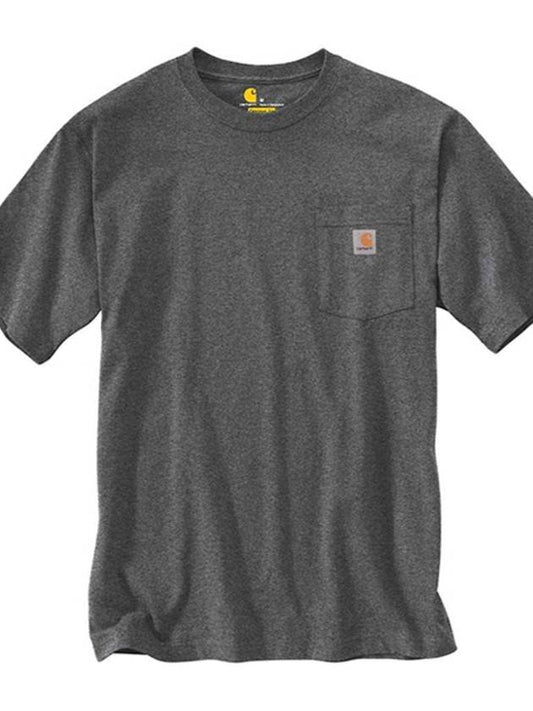 Pocket short sleeve t shirt carbon header K87 CRH - CARHARTT - BALAAN 1