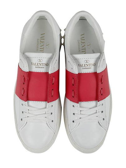 Hidden Low Top Sneakers White Pink - VALENTINO - BALAAN 2