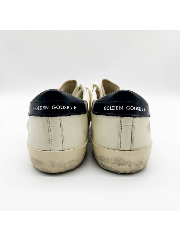 Superstar Beige Night Blue Heel Tab Sneakers - GOLDEN GOOSE - BALAAN 6