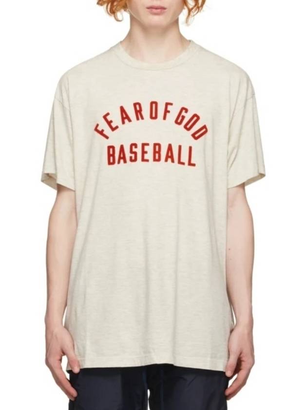 Cotton Baseball Logo Short Sleeve T-Shirt - FEAR OF GOD - BALAAN.