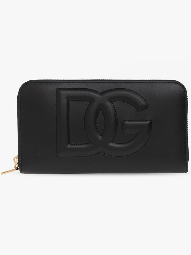 DG logo zipper calfskin long wallet black - DOLCE&GABBANA - BALAAN 2