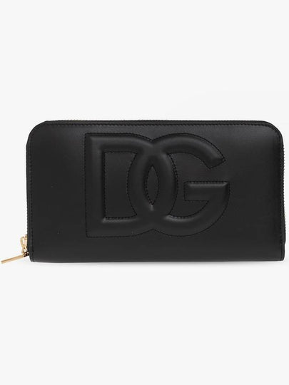 DG logo zipper calfskin long wallet black - DOLCE&GABBANA - BALAAN 2