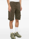 Stretch Satin Cargo Shorts Green - CP COMPANY - BALAAN 4