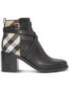 checked panel strap leather Chelsea boots - BURBERRY - BALAAN 2