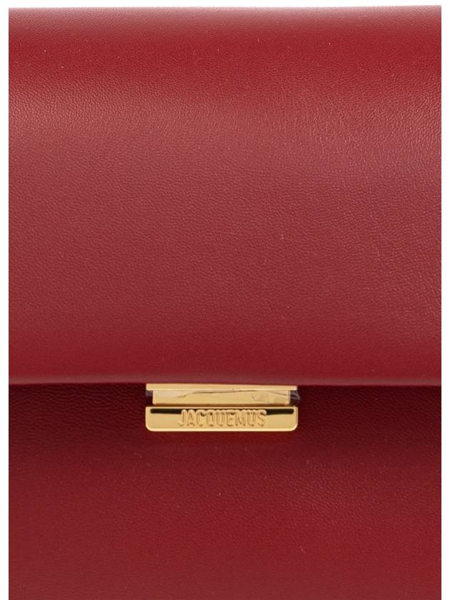 Jacquemus Shoulder Bag Le Rond Carre, Women's, Red - JACQUEMUS - BALAAN 6