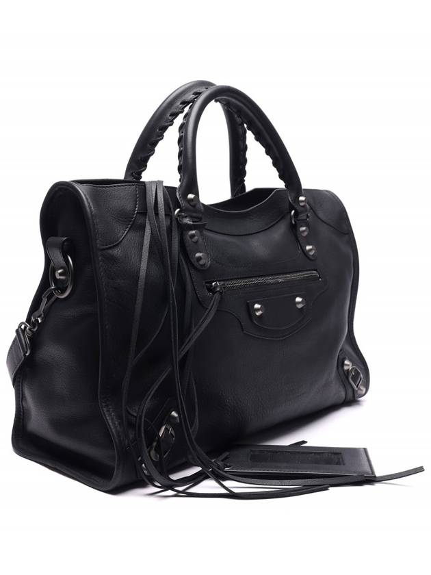 Women's Classic Motor City Tote Bag Black - BALENCIAGA - BALAAN 4