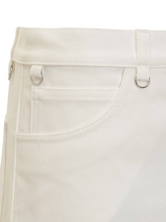 Multiflex Denim A-line Skirt White - COURREGES - BALAAN 5