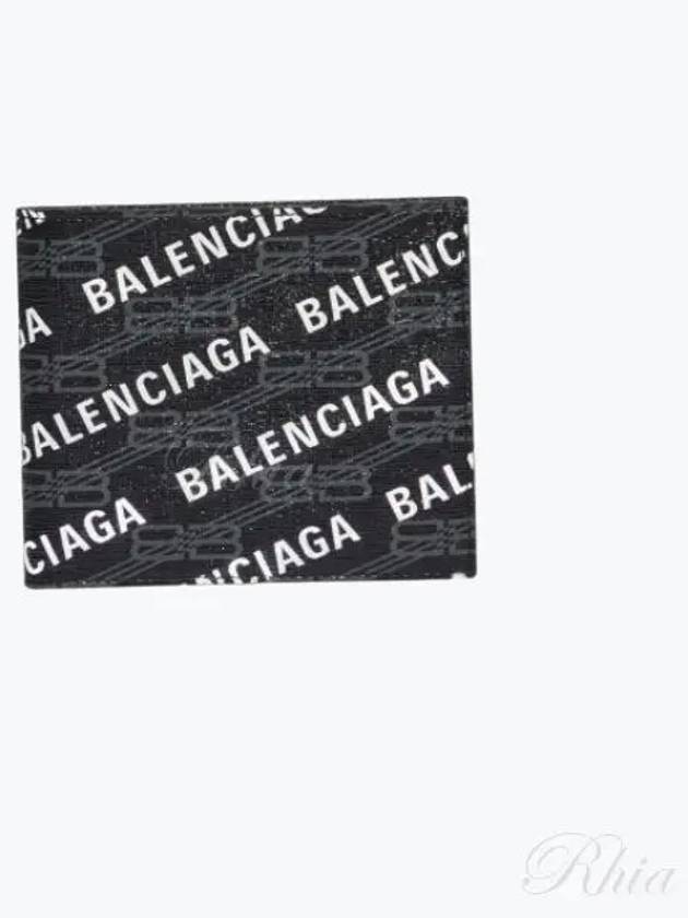 BB Monogram Half Wallet Black - BALENCIAGA - BALAAN 2