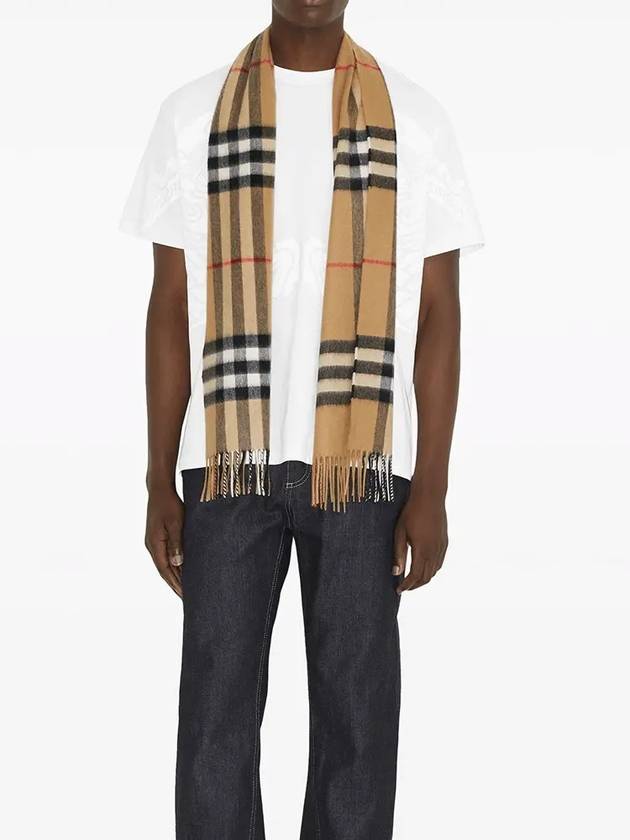 Vintage Check Cashmere Muffler Beige - BURBERRY - BALAAN 5