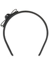 Women's Vara Bow Hairband Black - SALVATORE FERRAGAMO - BALAAN 3