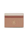 TB Tritone Grainy Leather Card Wallet Beige - BURBERRY - BALAAN 1