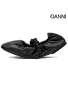 Scrunch Ballerina Black - GANNI - BALAAN 4