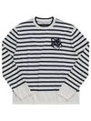 Fox Motif Cotton Long Sleeve T-Shirt Black White - MAISON KITSUNE - BALAAN 3