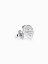 Return To Tiffany Heart Plate Tag Diamond Earrings Silver - TIFFANY & CO. - BALAAN 4