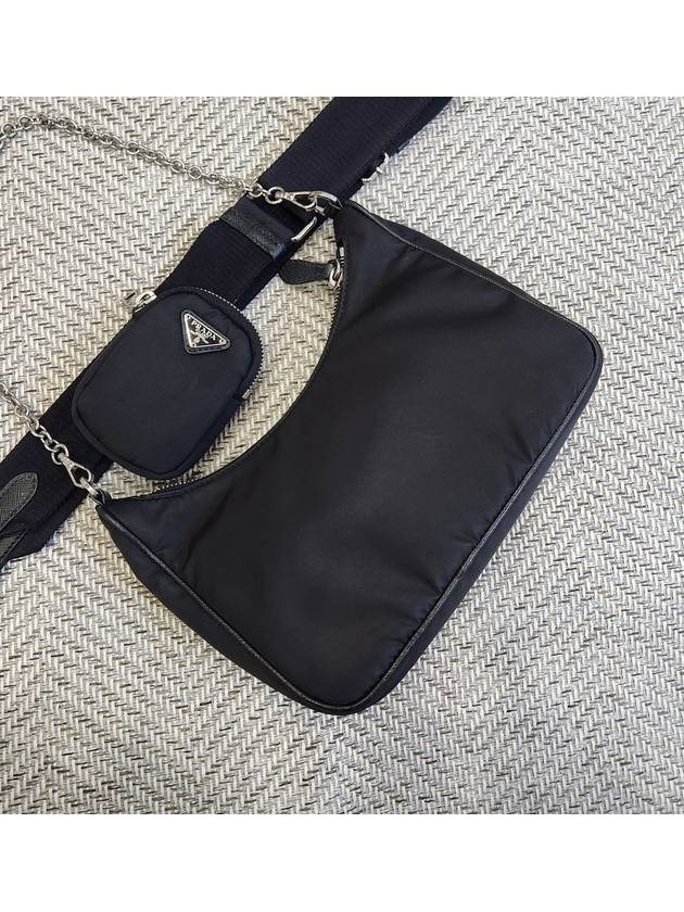 Nylon chain strap hobo bag cross - PRADA - BALAAN 3