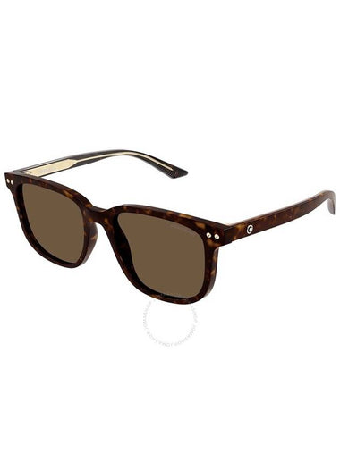 MontBlanc Brown Sport Men's Sunglasses MB0258SA 002 55 - MONTBLANC - BALAAN 1