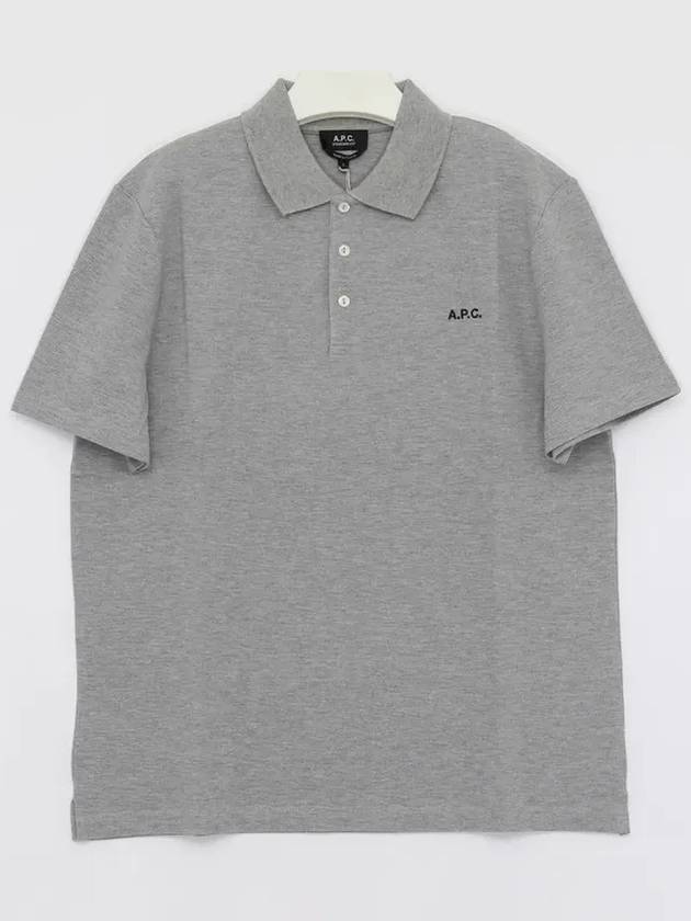 Carter Cotton Polo Shirt Grey - A.P.C. - BALAAN 4