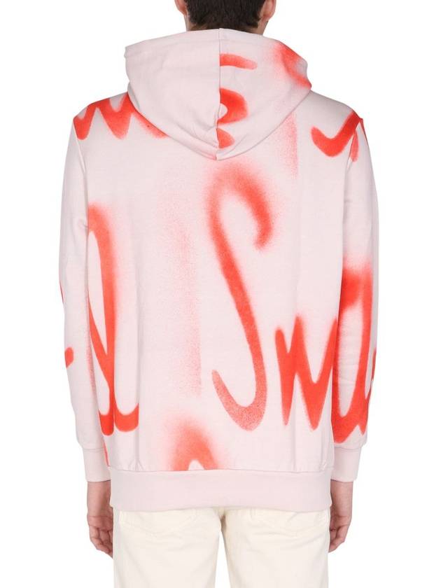 Men's Spray Print Hooded White - PAUL SMITH - BALAAN 4