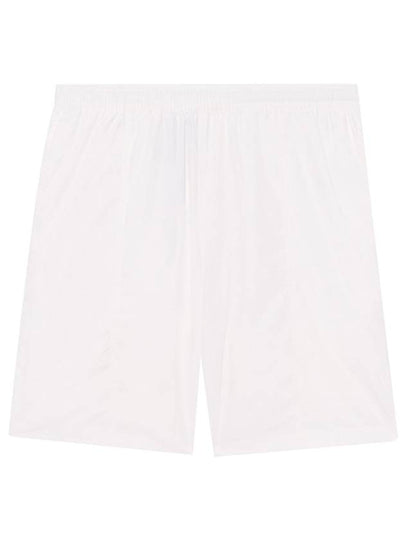 Pocket Heart Logo Swim Shorts White - AMI - BALAAN 2