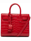 Sac de Jour Nano Bag Crocodile 398711 CS30N 6422 Red - SAINT LAURENT - BALAAN 1