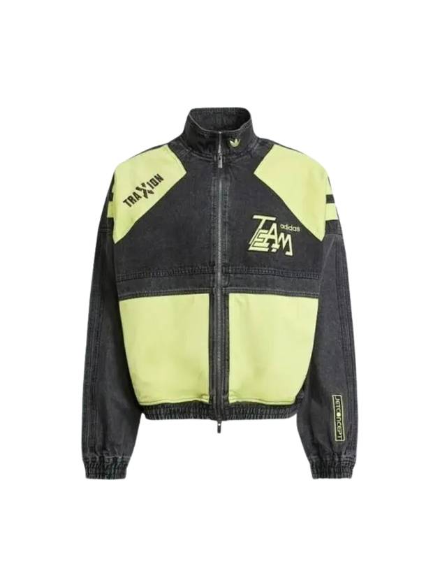 Adilenium 2 Moto Denim Jacket Lime Black - ADIDAS - BALAAN 1