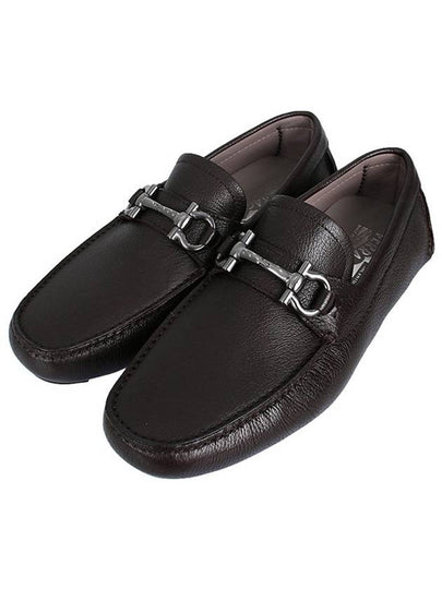 Gancini Ornament Driving Shoes Brown - SALVATORE FERRAGAMO - BALAAN 2