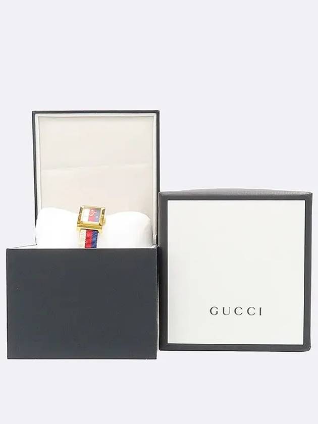 YA147405 Three Stripes NATO Band Mother of Pearl G Frame Quartz Women s Watch - GUCCI - BALAAN 5