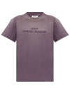 Reverse Logo Short Sleeve T-Shirt Washed Purple - MAISON MARGIELA - BALAAN 2