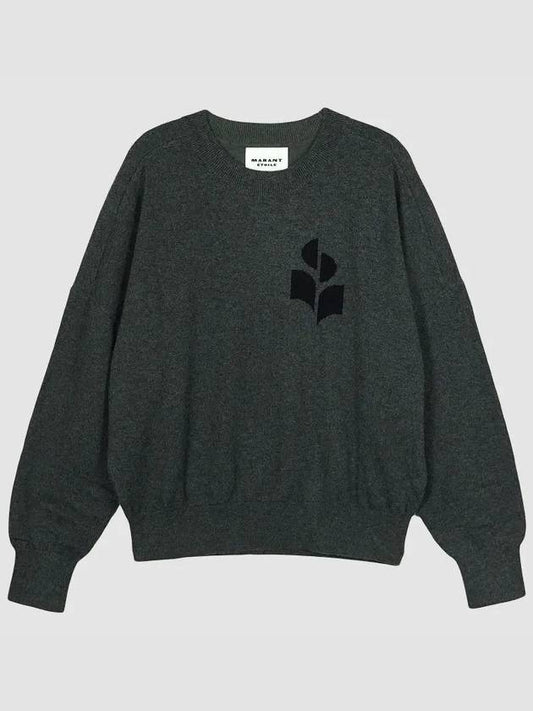 Marisans Cotton Sweatshirt Grey - ISABEL MARANT ETOILE - BALAAN 2