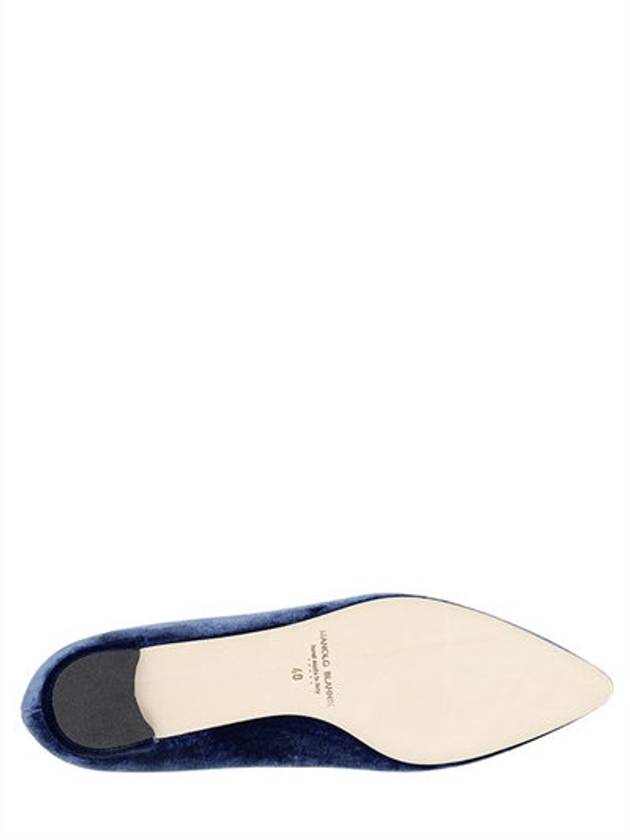 10MM HANGISI Swarovski velvet flat shoes - MANOLO BLAHNIK - BALAAN 6