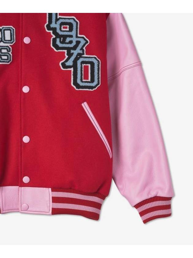 Tiger Varsity Wool Bomber Jacket Medium Red - KENZO - BALAAN 6