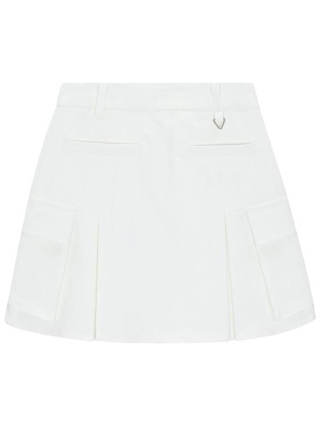 A-line cargo skirt white - BUTTONPLAY - BALAAN 2