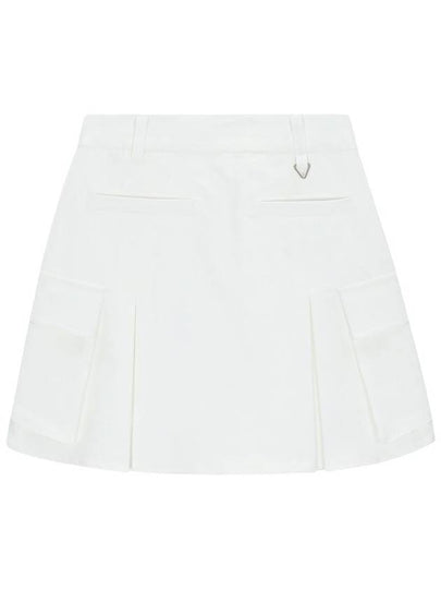 A-line cargo skirt white - BUTTONPLAY - BALAAN 2