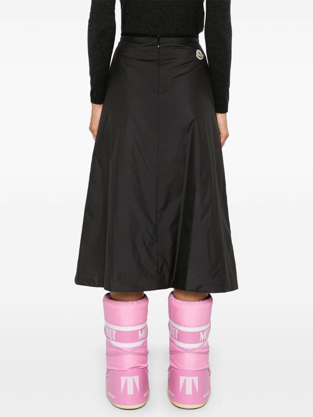 Padded Midi A-Line Skirt Black - MONCLER - BALAAN 5